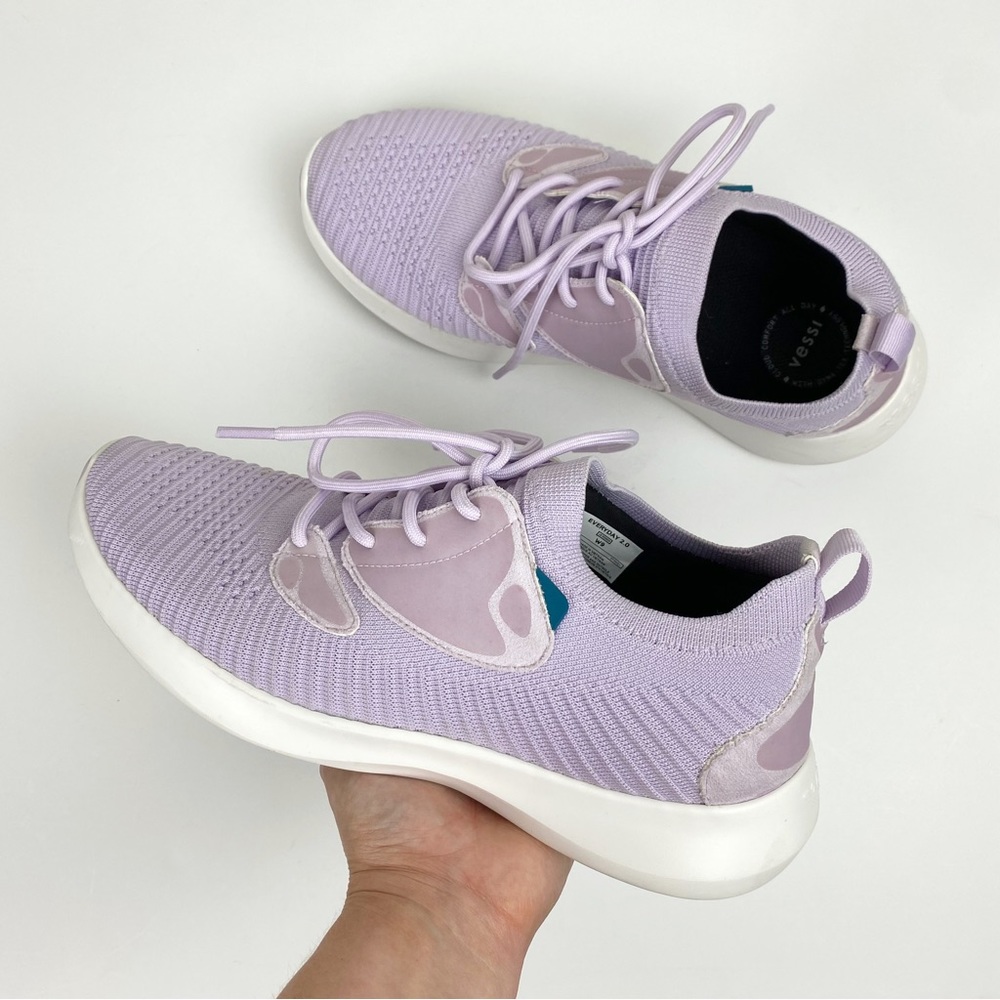 Vessi Everyday Move 2.0 Waterproof Sneakers Limited Edition Lavender Purple 9